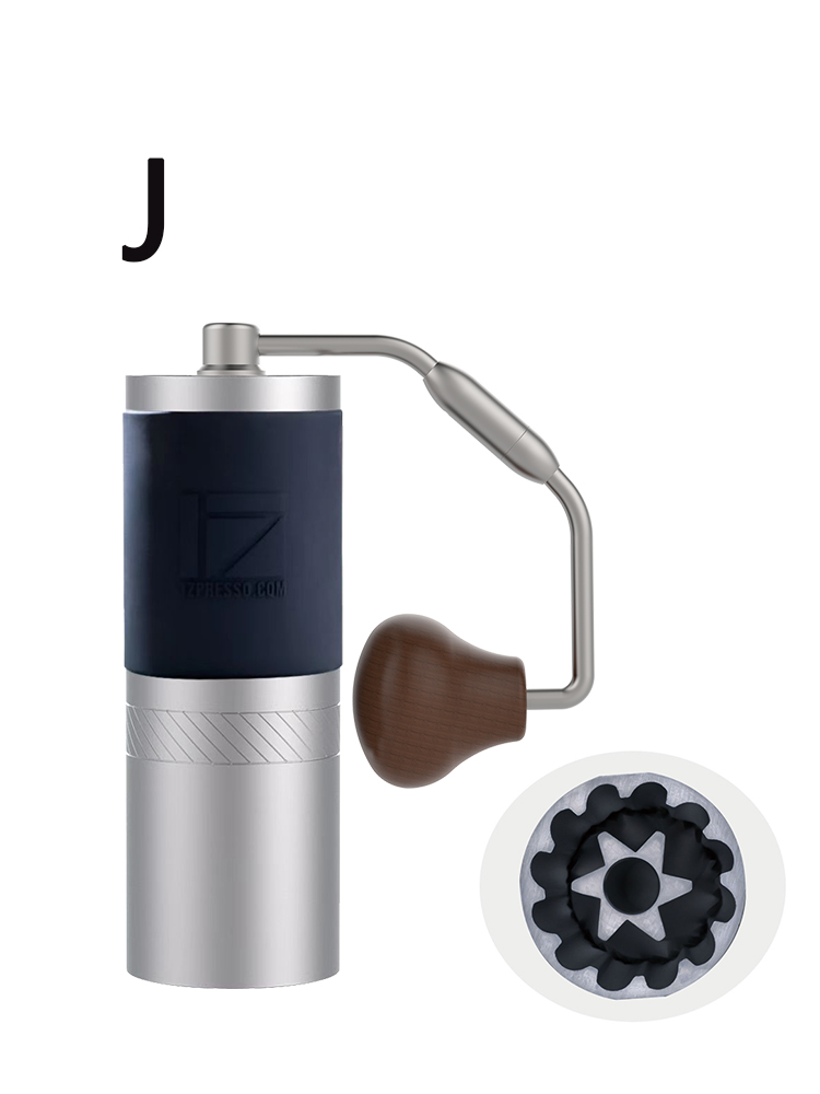 Burr Hand Grinder - 1Zpresso J 手動コーヒーグラインダー ポータブルミル 48mm ステンレススチールバリ