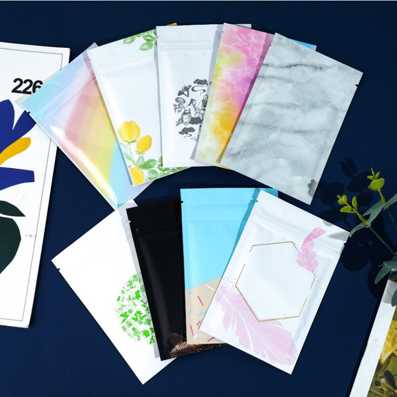 Coffee Tea Images - 200 個フラットアルミ箔ジップロックバッグ DIY カスタムロゴ画像抹茶茶スナックキャンディコーヒー豆デーツギフト包装ポーチ