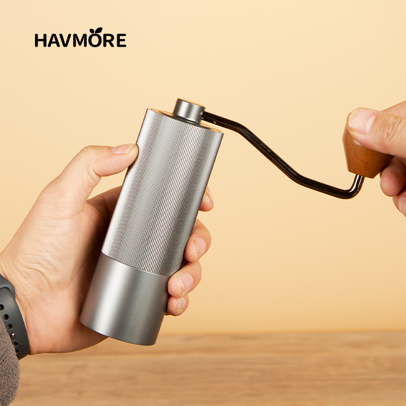Burr Hand Grinder - 手動コーヒーグラインダー 304 ステンレス鋼バリグラインダーミルキッチンツールグラインダーコーヒーフライス盤