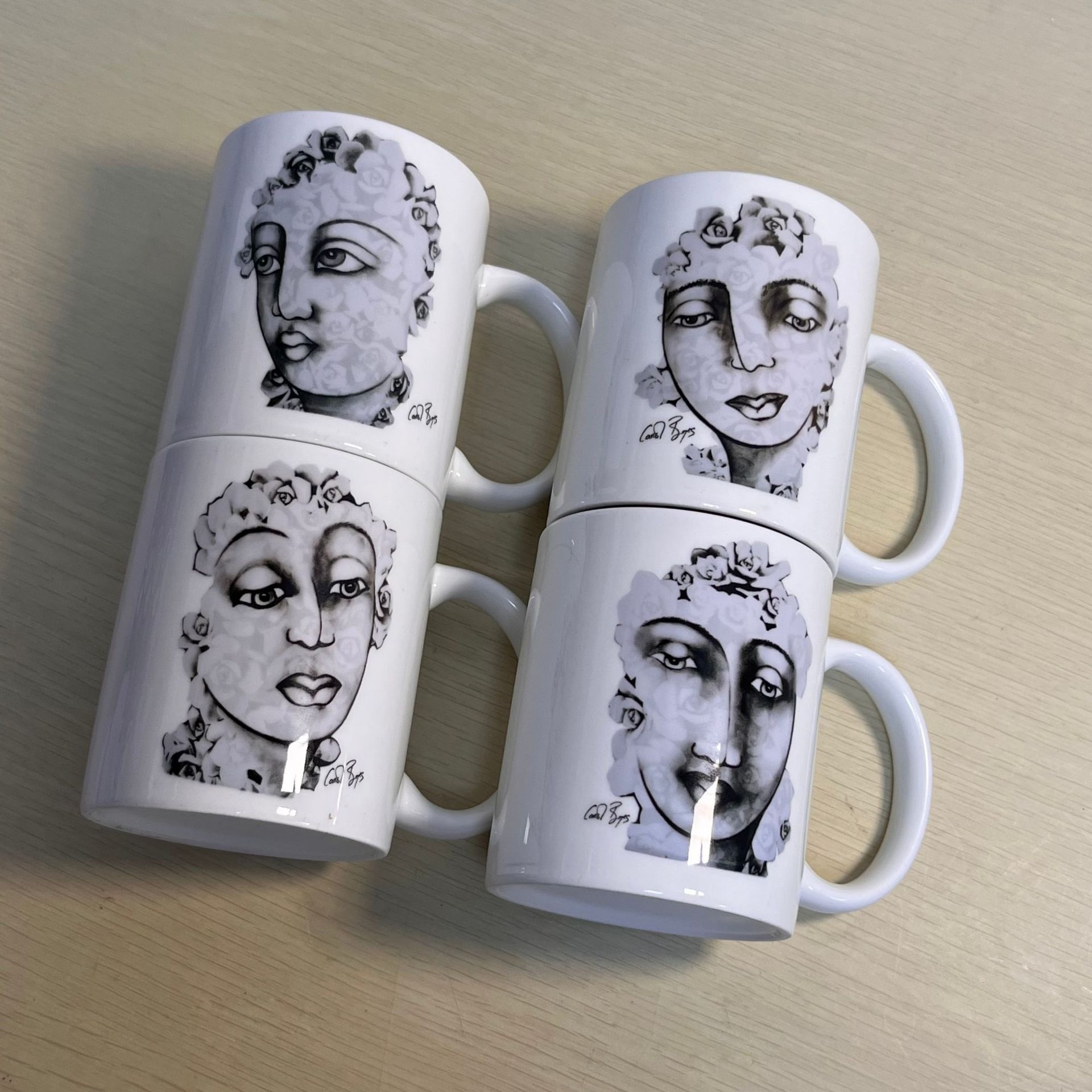Coffee Tea Images - セラミックマグ,手描きのキャラクター画像,お茶,コーヒー,お茶,クリエイティブな誕生日プレゼント,家庭用