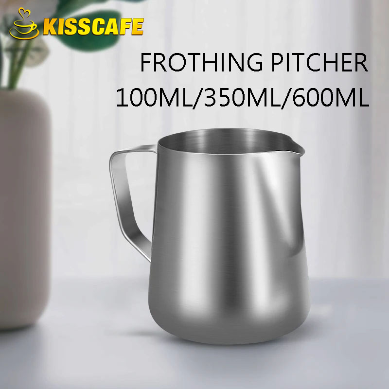 Barista Milk Jug - ミルク泡立て器ジャグステンレス鋼容器 100 ミリリットル 350 ミリリットル 600