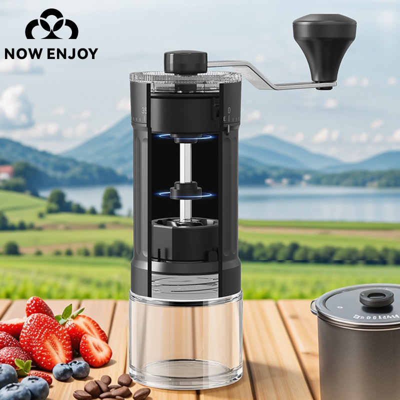 手動コーヒーグラインダーを今すぐお楽しみください。40段階の - Burr Hand Grinder のレビューと価格