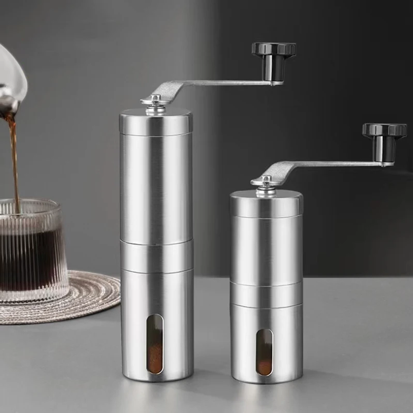 ステンレス製家庭用ポータブル手動コーヒーグラインダー、セラミ - Burr Hand Grinder のレビューと価格