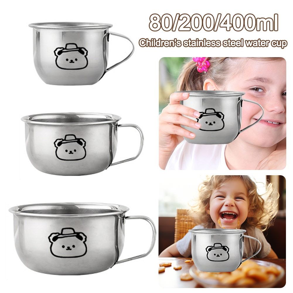 80/200/400mlの子供用ウォーターカップ。クマのデザ - Coffee Tea With Milk のレビューと価格
