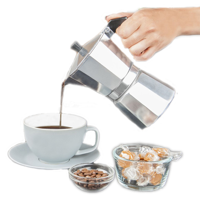 アルミ製エスプレッソメーカー、ラテコーヒーメーカー、イタリア - Moka Pot Stove のレビューと価格