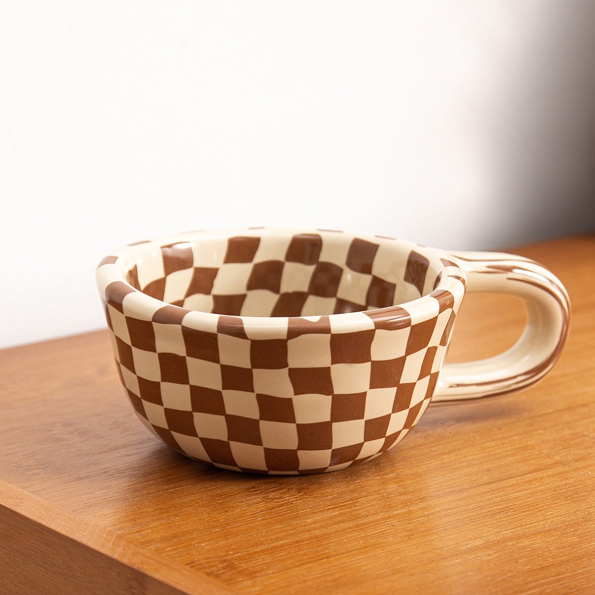 レンチ型ハンドル付きセラミックコーヒーマグ1個、コーヒー、ミ - Coffee Tea & Espresso Appliances のレビューと価格