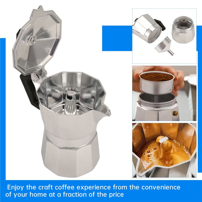 A92P モカポット イタリアンコーヒーメーカー エスプレッ - Moka Pot Stove のレビューと価格