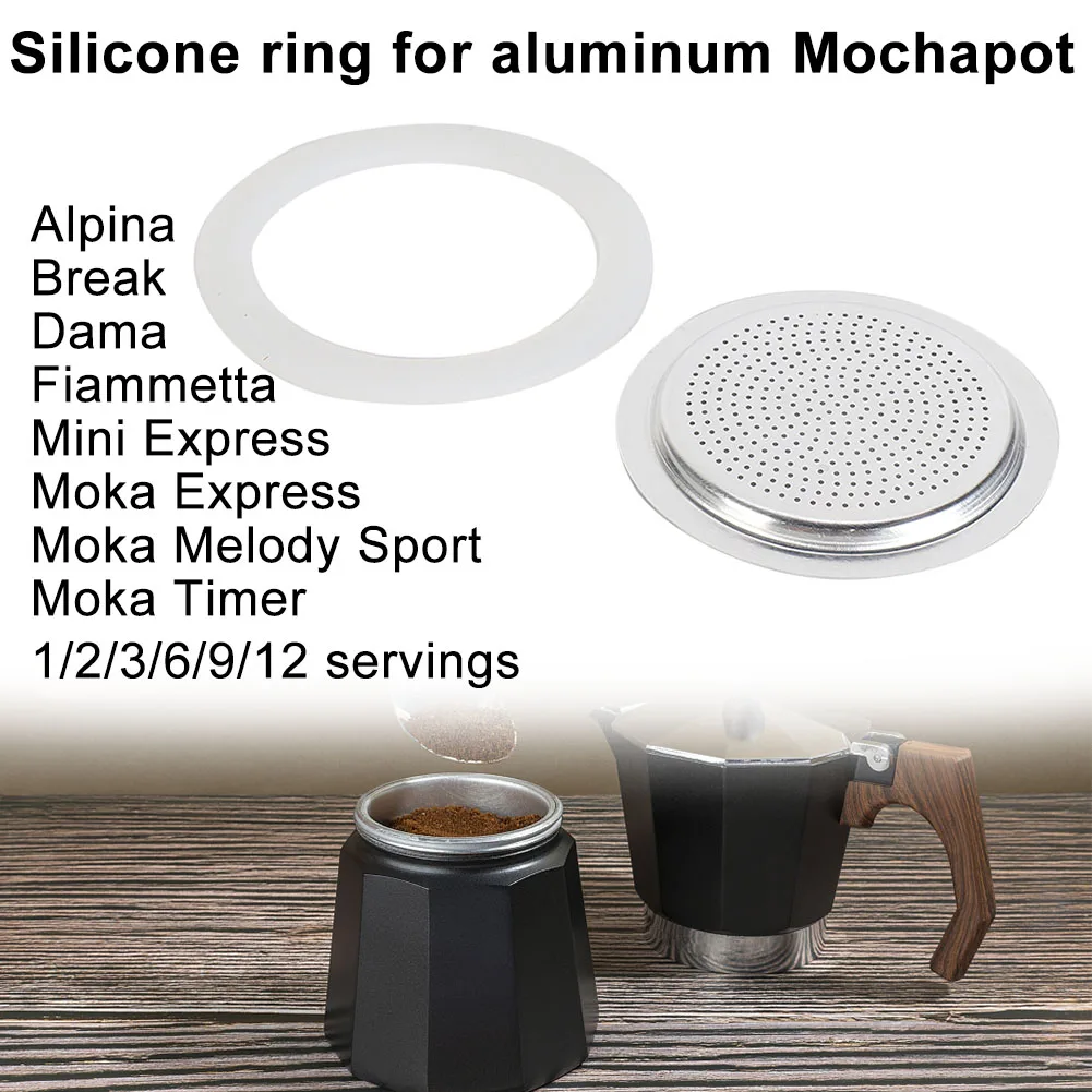 1 セット高温耐性シリコーンゴムガスケットシールモカポットエ - Moka Pot Stove のレビューと価格