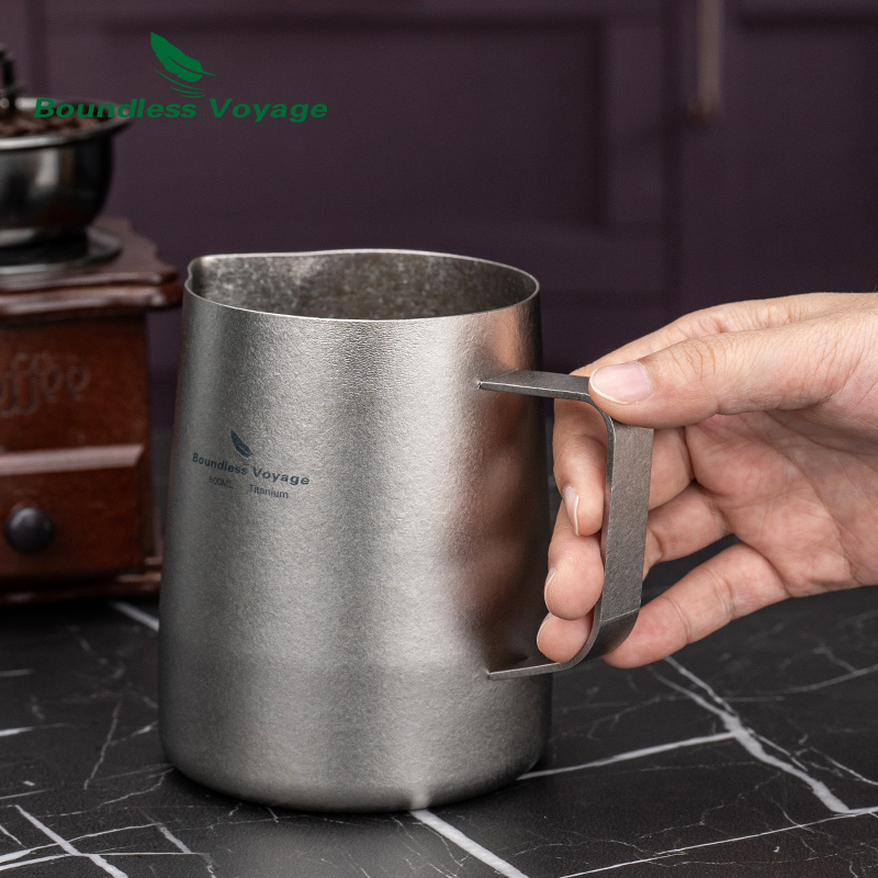 Boundless Voyage チタンミルク泡立て器カップ - Barista Milk Jug のレビューと価格