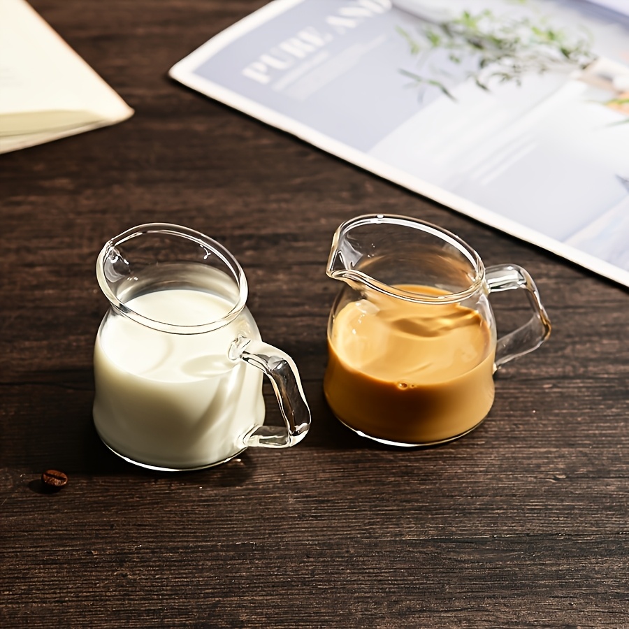 2個ミニガラスエスプレッソカップクリーマーピッチャー、ハンド - Barista Milk Jug のレビューと価格