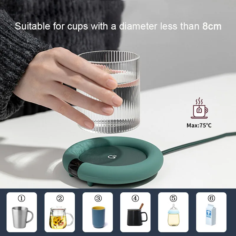 新しいコーヒーマグウォーマー電気加熱コースターホームオフィス - Xbloom Coffee Tea のレビューと価格