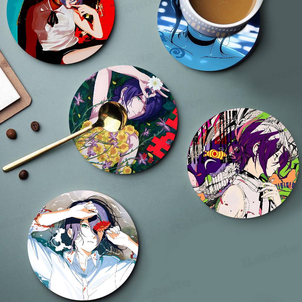 チェンソーマン ザ・ムービー レゼ編 木製コースターセット  - Coffee Tea And Sugar Set のレビューと価格