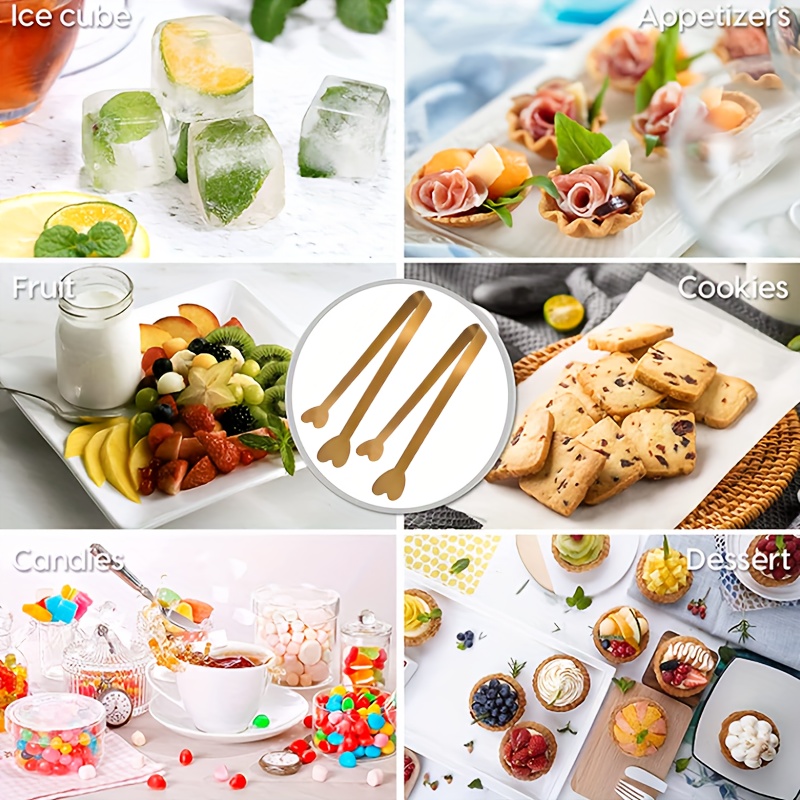 5個入り ステンレス製 ハート型ミニトング 砂糖/氷用 ティ - Coffee Tea Sugar のレビューと価格