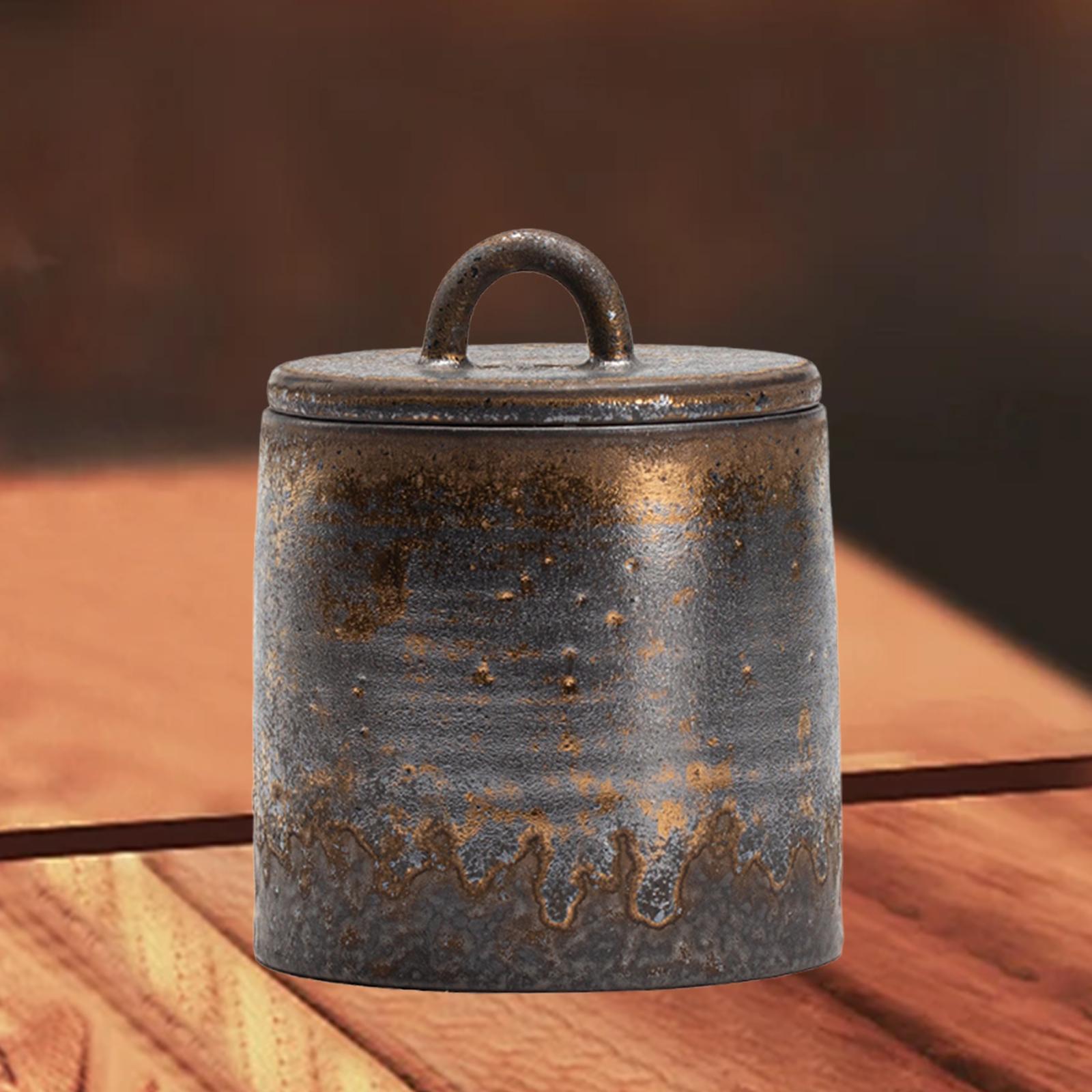 密閉蓋付きの陶器製茶筒。コーヒー豆や砂糖の保存に。磁器製の壺 - Coffee Tea Sugar のレビューと価格