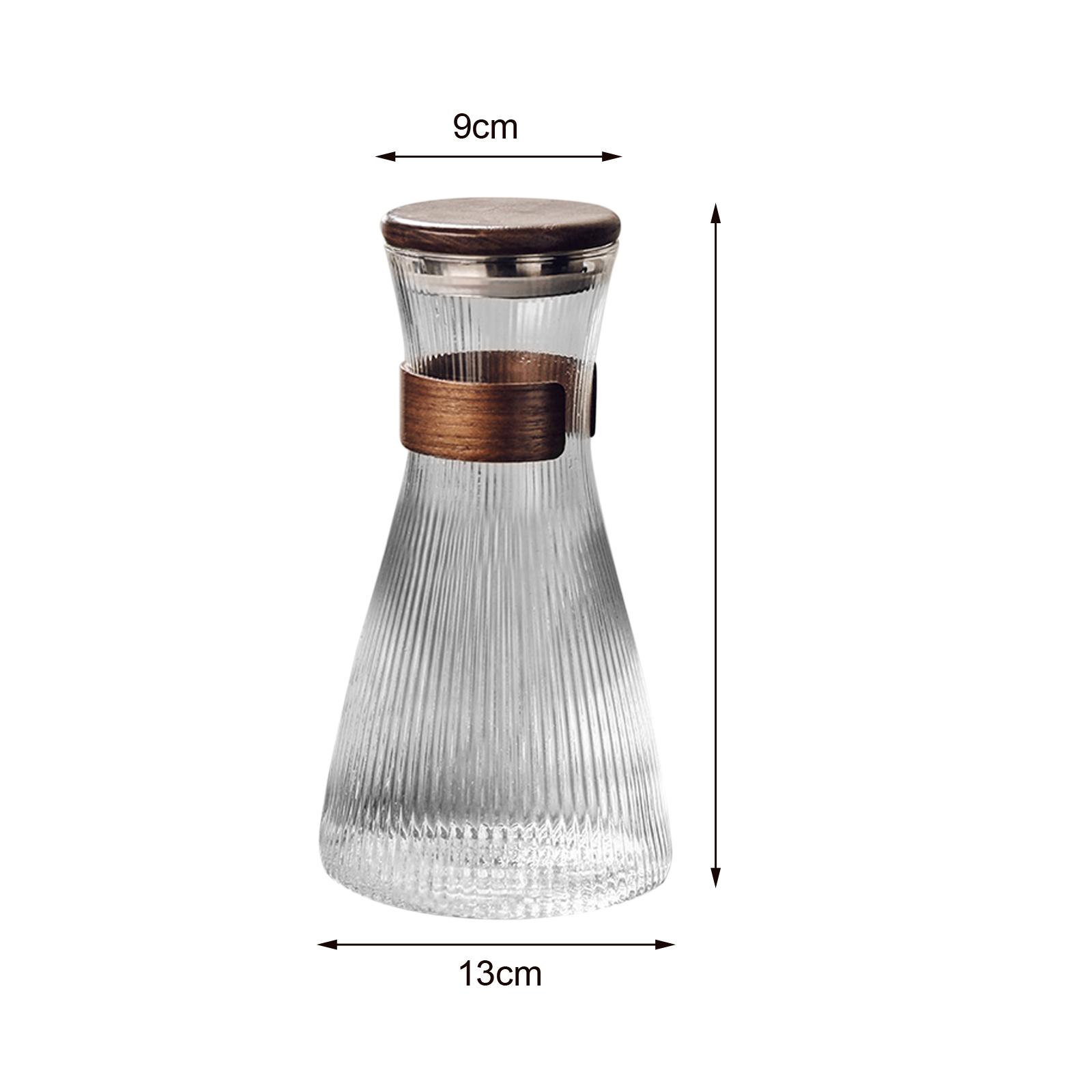 保温保冷ガラスピッチャー、ウォールナット蓋付きドリンクジャグ - Barista Milk Jug のレビューと価格