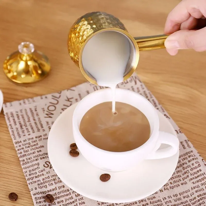 ステンレス製の頑丈なコーヒーポット、ミルク泡立てピッチャー、 - Barista Milk Jug のレビューと価格