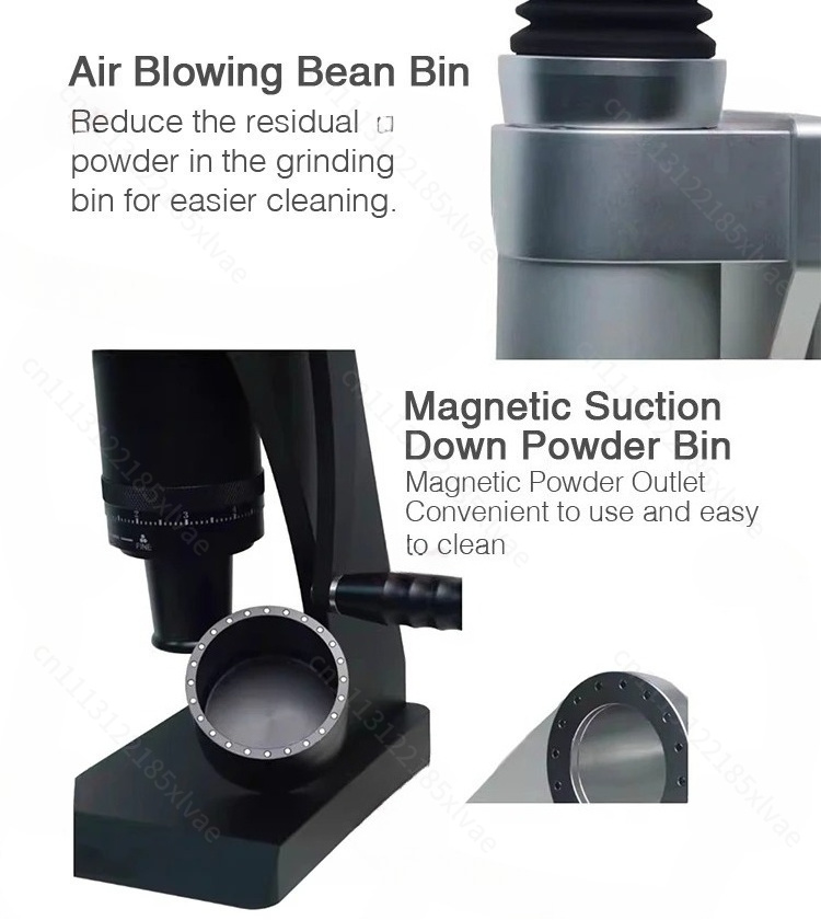 手回し式63mmコーヒーグラインダー ゴースト円錐形バリグラ - Burr Hand Grinder のレビューと価格