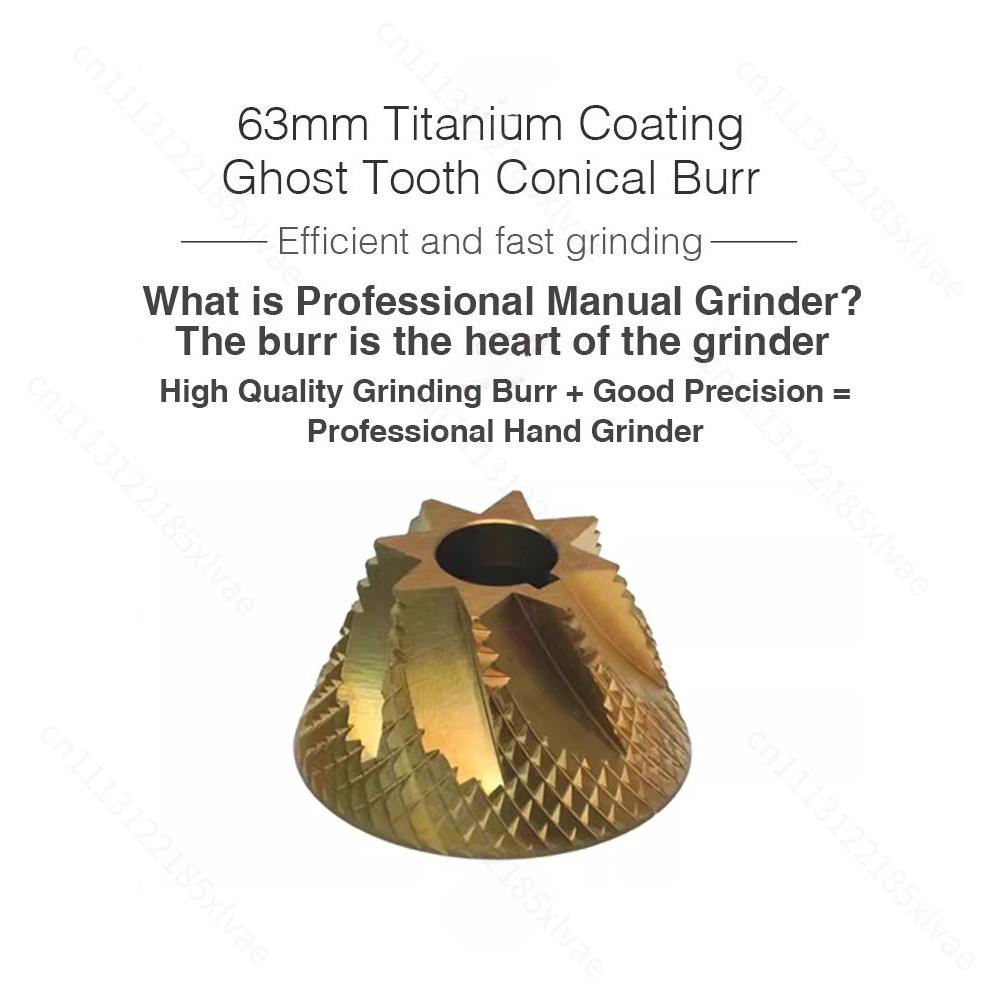 手回し式63mmコーヒーグラインダー ゴースト円錐形バリグラ - Burr Hand Grinder のレビューと価格