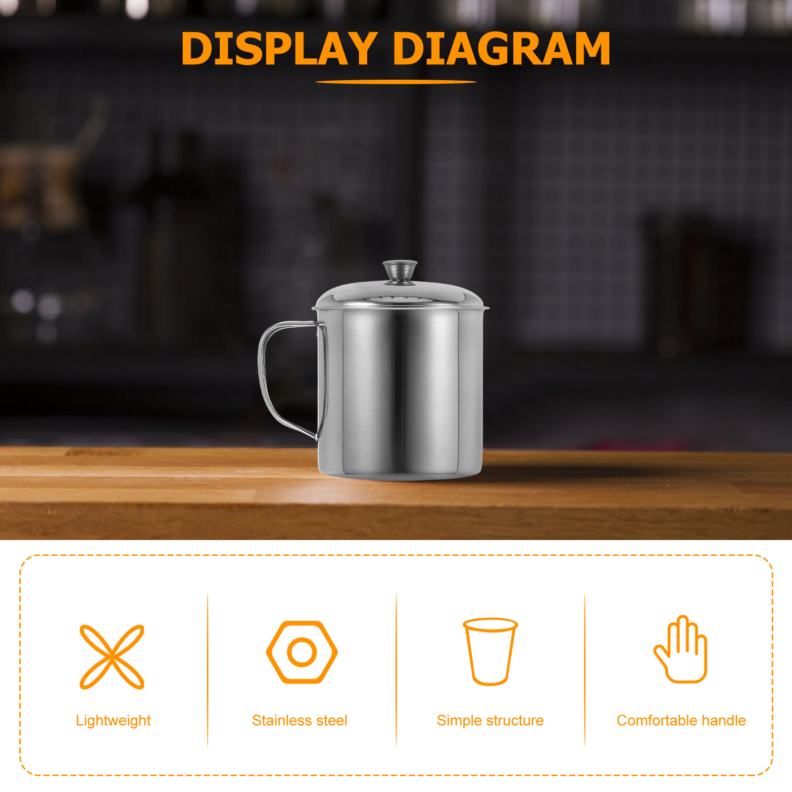 蓋付きのステンレス製カップ。繰り返し使用可能。コーヒー、お茶 - Coffee Tea & Espresso Appliances のレビューと価格