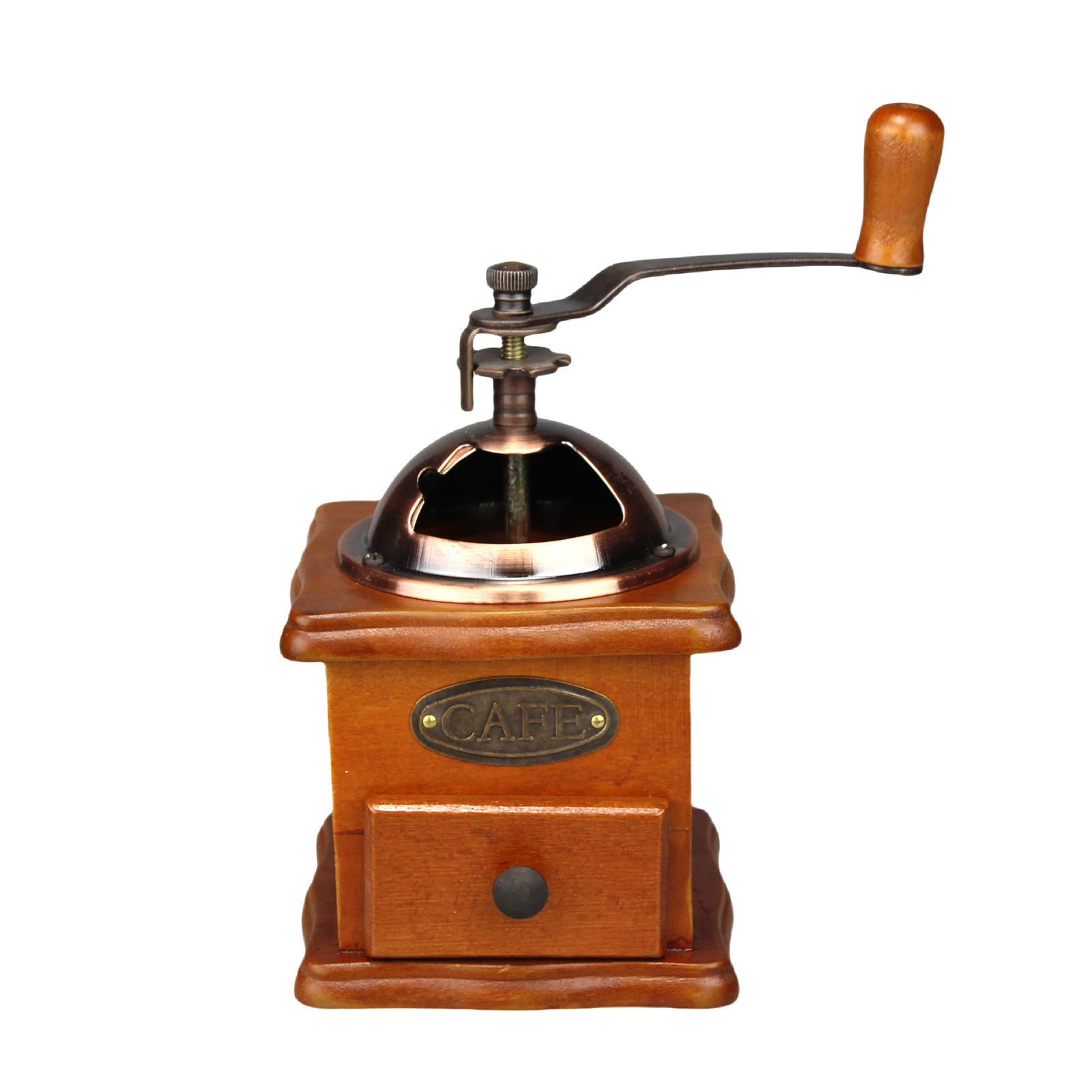 アンティークの手動コーヒーグラインダー,ハンドクランク,豆の - Burr Hand Grinder のレビューと価格