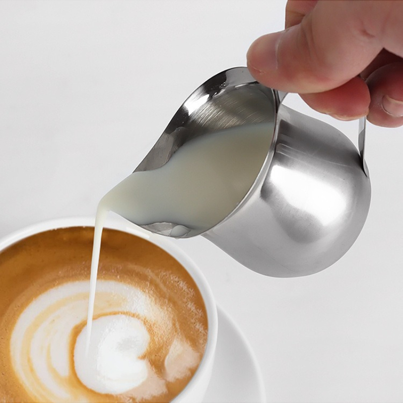 2/3/5/7オンスコーヒーミルク泡立てピッチャーカップスチ - Barista Milk Jug のレビューと価格