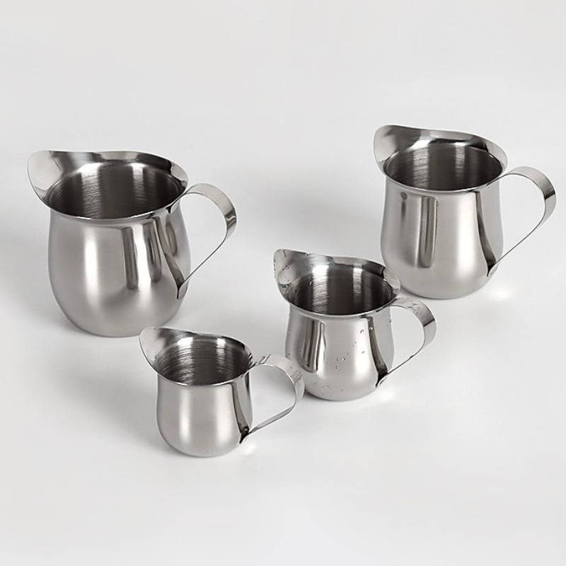 2/3/5/7オンスコーヒーミルク泡立てピッチャーカップスチ - Barista Milk Jug のレビューと価格