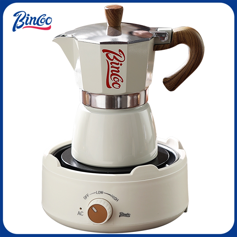 ビンクー モカポットと電気コンロのコンボ エスプレッソメーカ - Moka Pot Stove のレビューと価格