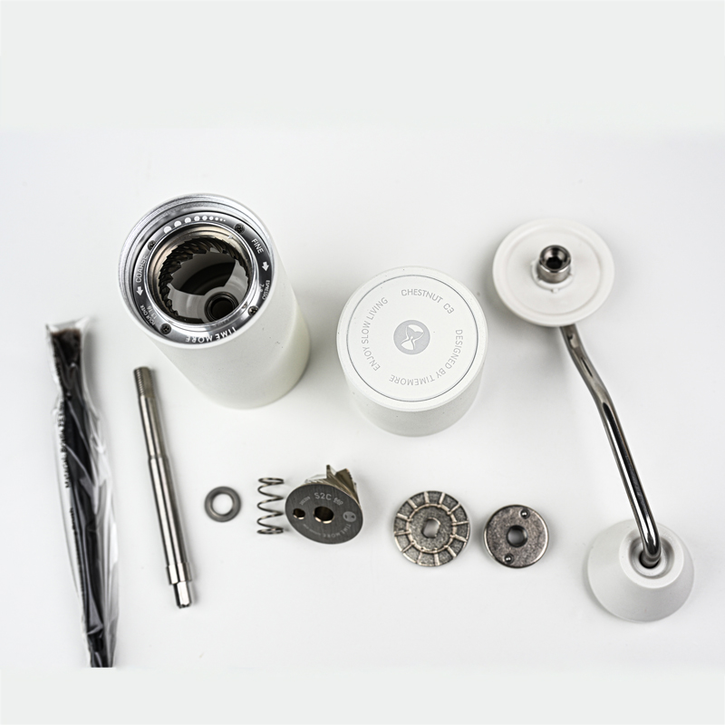 TIMEMORE-手動コーヒーグラインダー,c3,ダブルベア - Burr Hand Grinder のレビューと価格