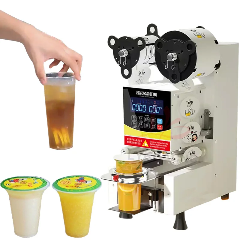 LYプラスチック製紙コップシーリングマシン、ミルクティー、コ - Coffee Tea With Milk のレビューと価格