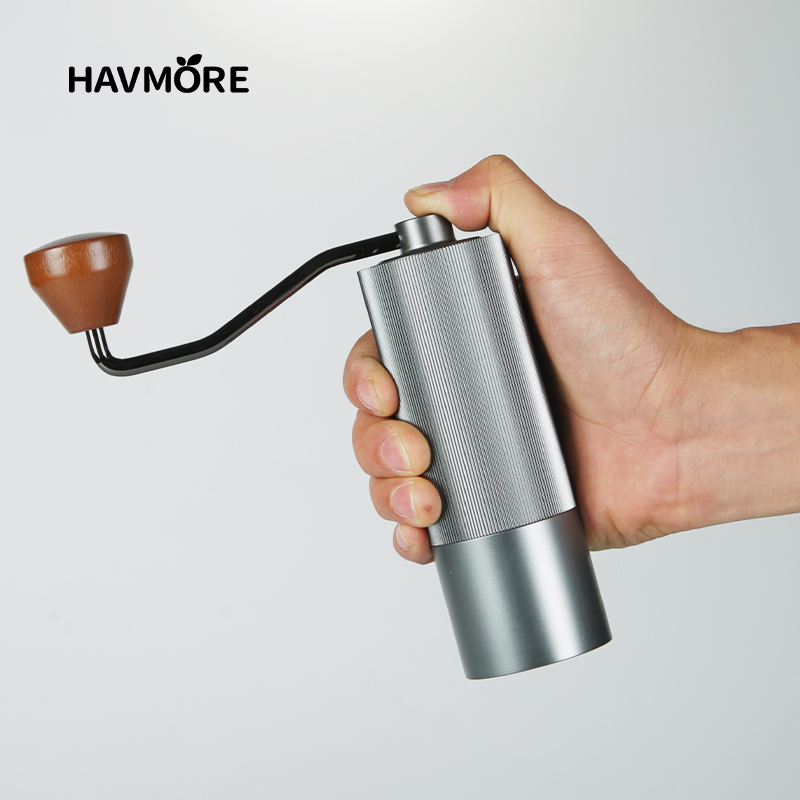 手動コーヒーグラインダー 304 ステンレス鋼バリグラインダ - Burr Hand Grinder のレビューと価格