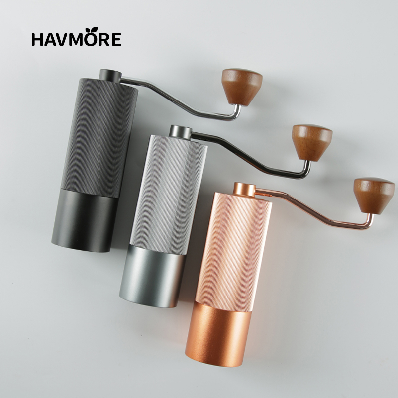手動コーヒーグラインダー 304 ステンレス鋼バリグラインダ - Burr Hand Grinder のレビューと価格