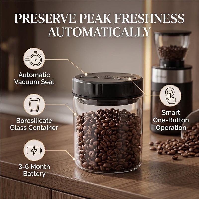 自動真空式コーヒー缶 700ml、耐熱ガラス製、コーヒー豆、 - Coffee Tea Sugar のレビューと価格