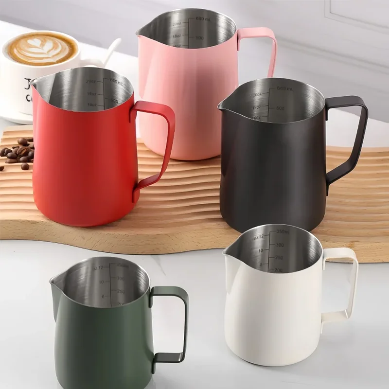 350/600ML コーヒーミルク泡立てピッチャー 304ス - Barista Milk Jug のレビューと価格