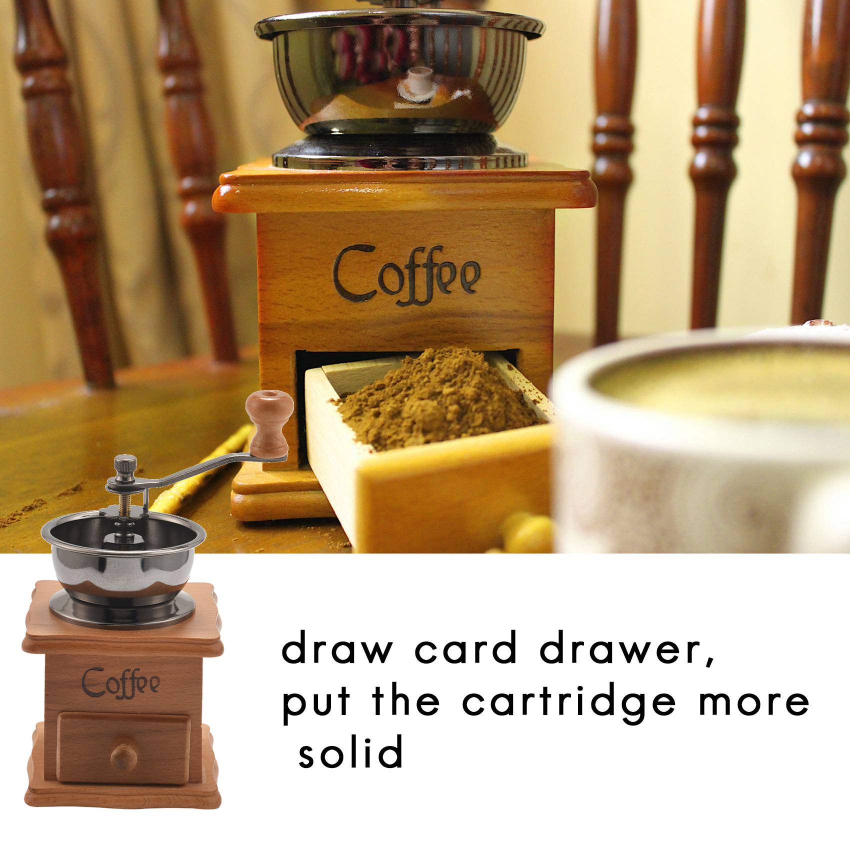 【プロモーション】手動コーヒーグラインダー、手動コーヒー豆挽 - Burr Hand Grinder のレビューと価格
