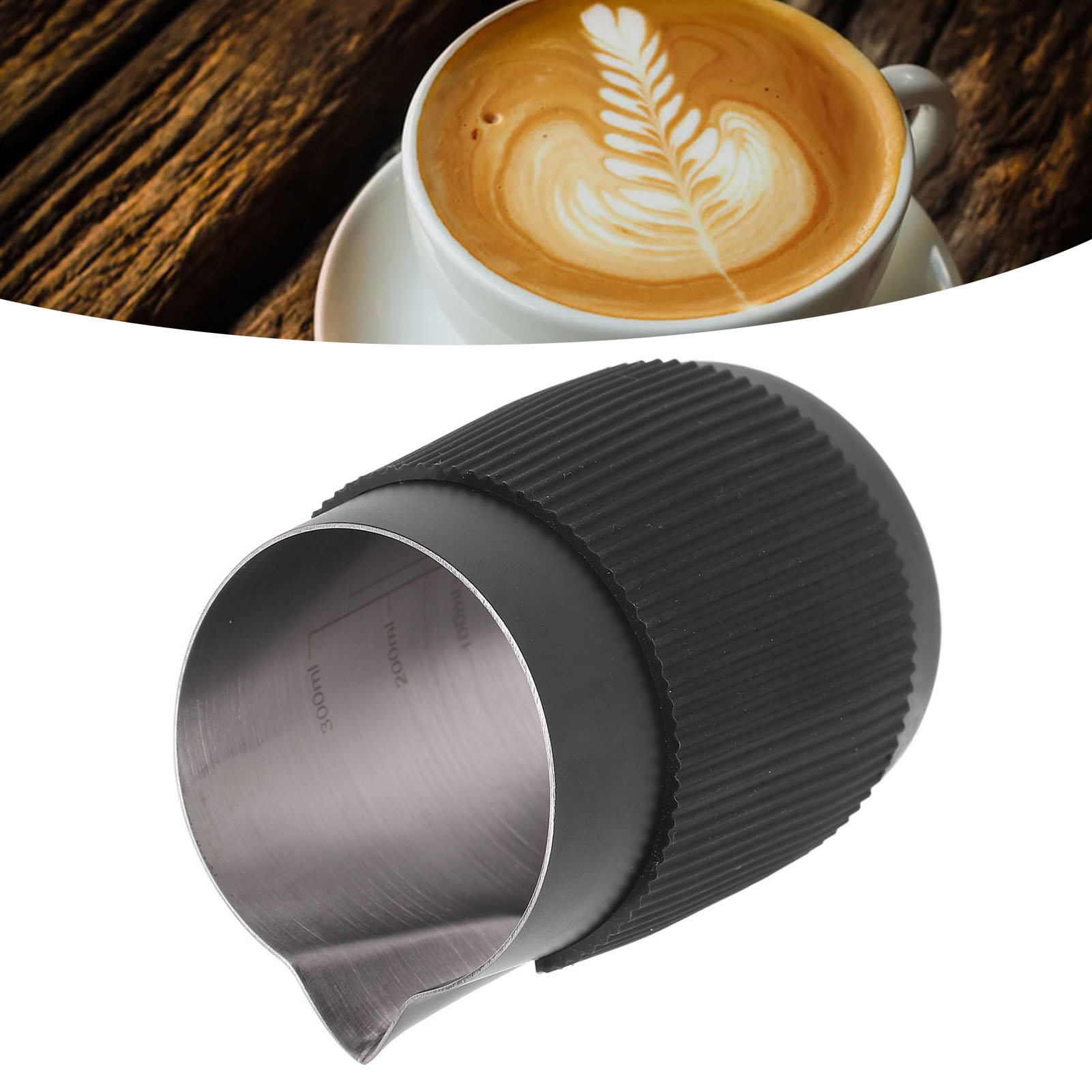ミルク泡立てピッチャー ステンレス鋼 420ml スケール付 - Barista Milk Jug のレビューと価格