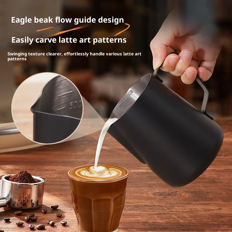 350/600MLコーヒーミルク泡立てピッチャージャグステン - Barista Milk Jug のレビューと価格