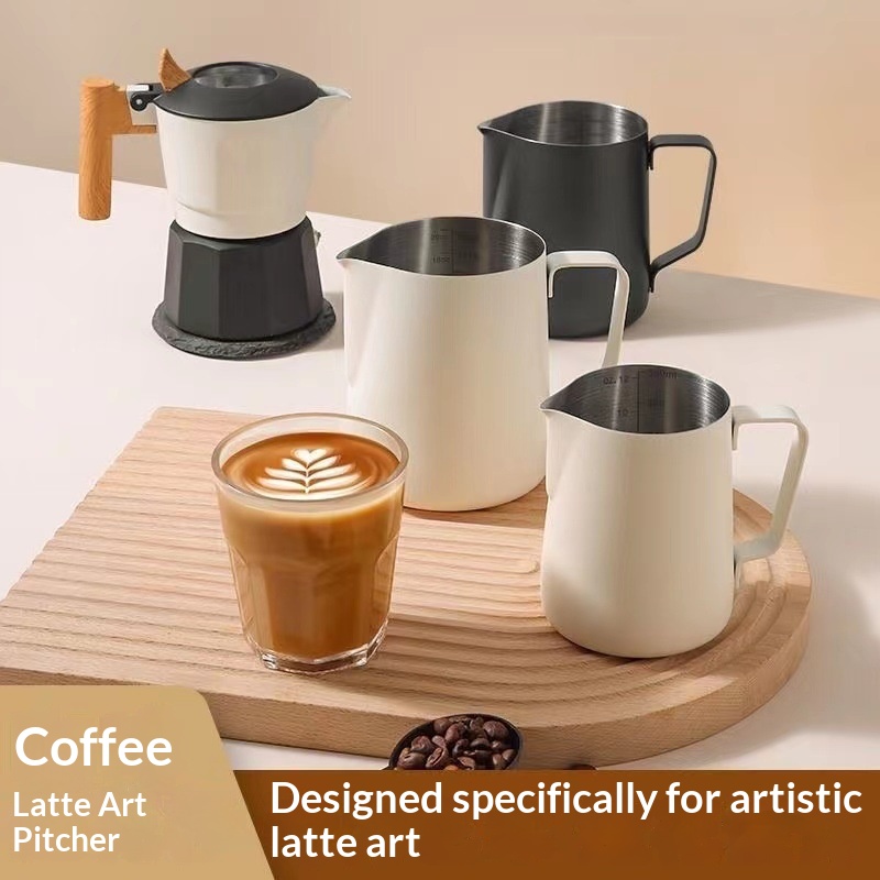 コーヒーミルク泡立てピッチャージャグ 350/600ML 3 - Barista Milk Jug のレビューと価格