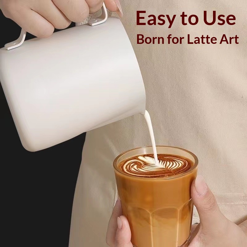コーヒーミルク泡立てピッチャージャグ 350/600ML 3 - Barista Milk Jug のレビューと価格