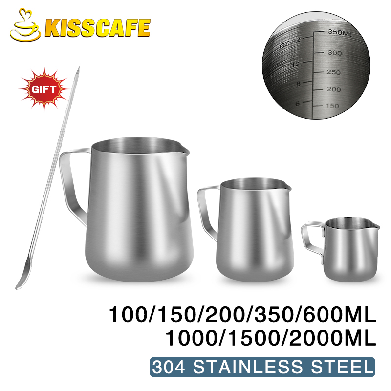 ミルク泡立て器ジャグステンレス鋼容器 100 ミリリットル  - Barista Milk Jug のレビューと価格