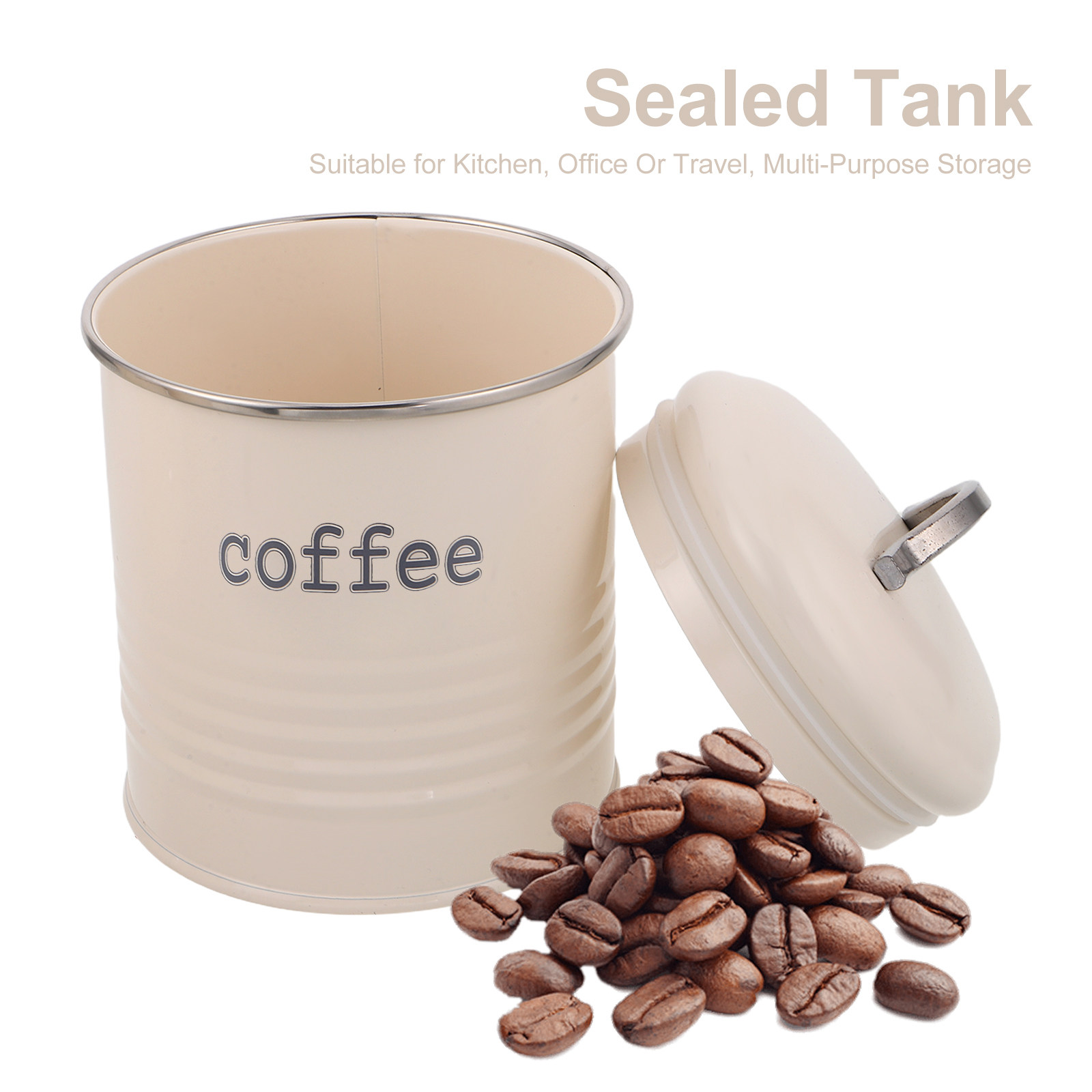 3個セット 密閉コーヒー豆容器セット 気密茶葉砂糖キャニスタ - Coffee Tea Sugar のレビューと価格
