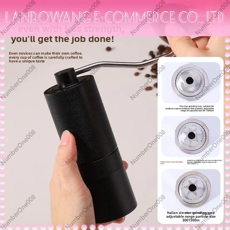 ハンドコーヒーグラインダー、ポータブル手動円錐形バリコーヒー - Burr Hand Grinder のレビューと価格
