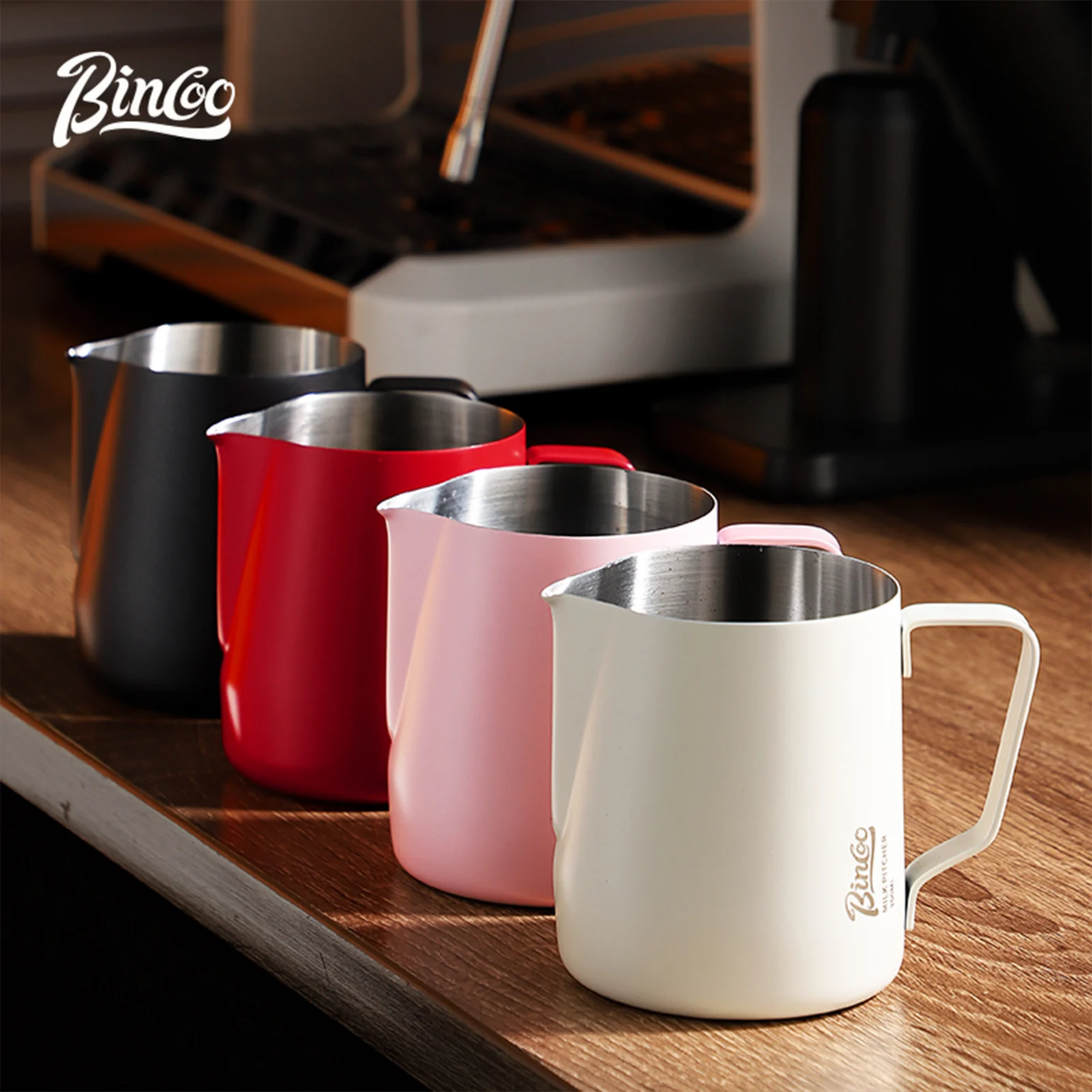BINCOO 350/600 ミリリットルコーヒーミルク泡立 - Barista Milk Jug のレビューと価格